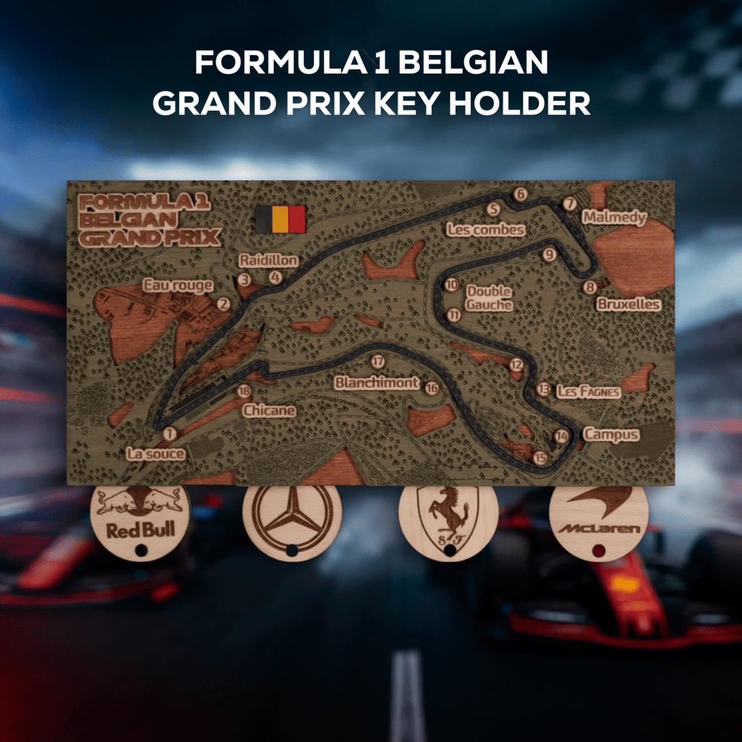 FORMULA 1 CIRCUIT KEY HOLDER - ZeWood