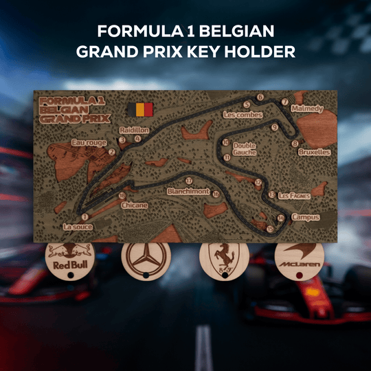 FORMULA 1 CIRCUIT KEY HOLDER - ZeWood