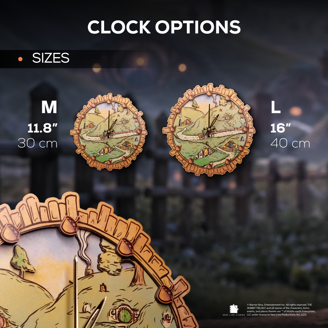 THE SHIRE™ 3D WOOD WALL CLOCK