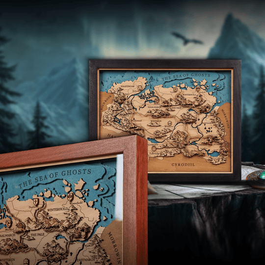 FANTASY WORLD 3D WOOD MAP - ZeWood