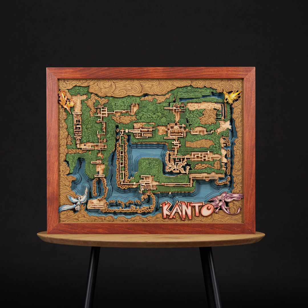 KANTO 3D WOOD MAP ZeWood Inc.