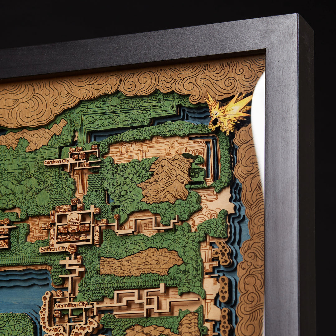 KANTO 3D WOOD MAP ZeWood Inc.