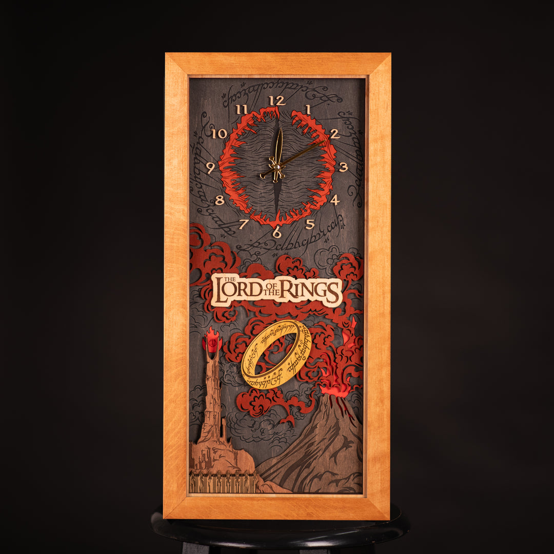 THE LORD OF THE RINGS 3D WALL CLOCK