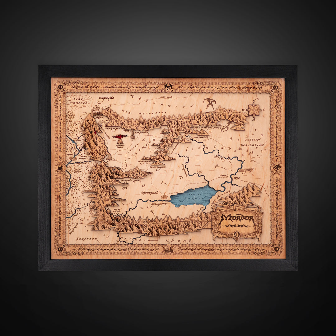 MORDOR 3D WOOD MAP