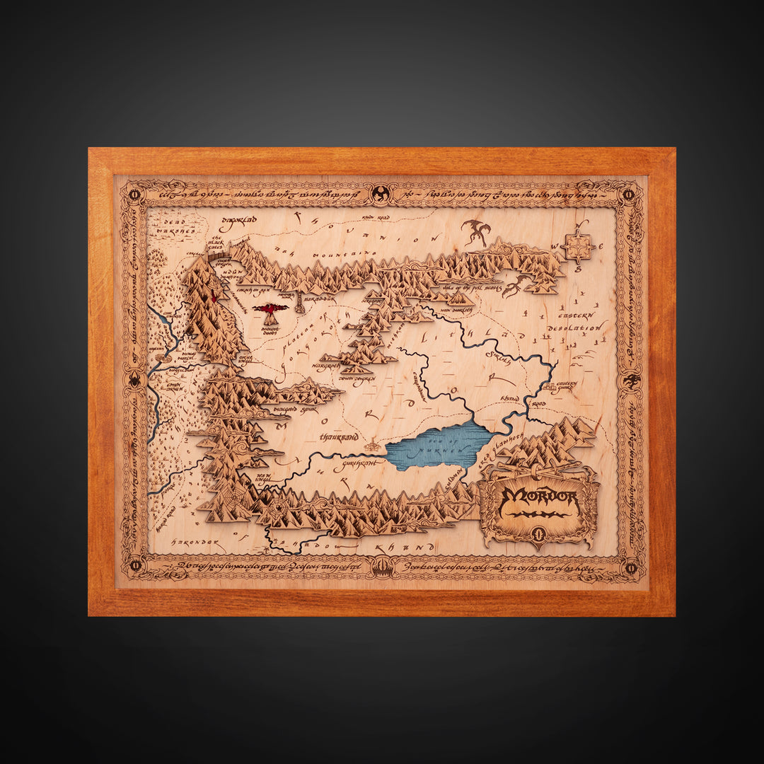 MORDOR 3D WOOD MAP