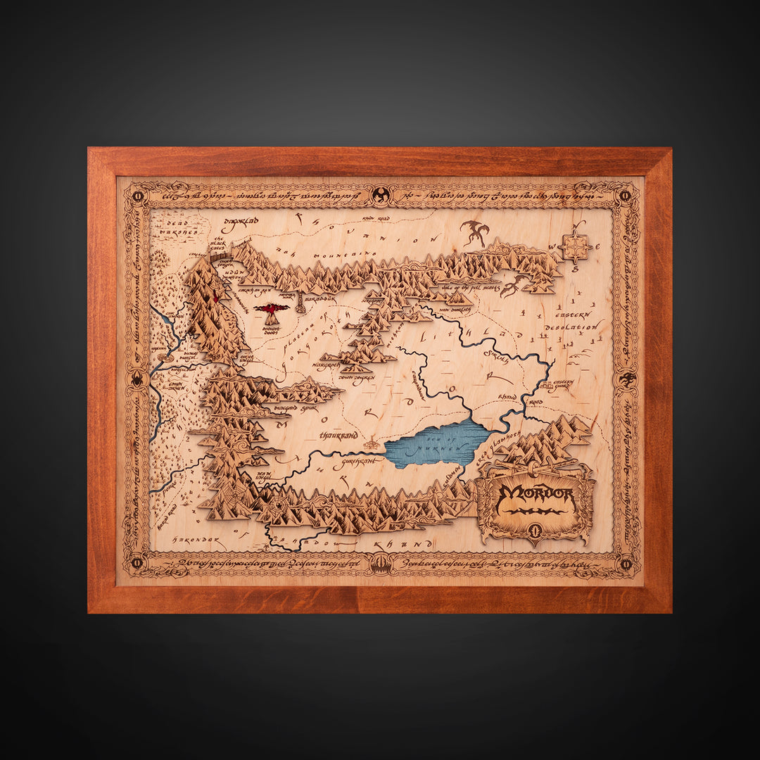 MORDOR 3D WOOD MAP