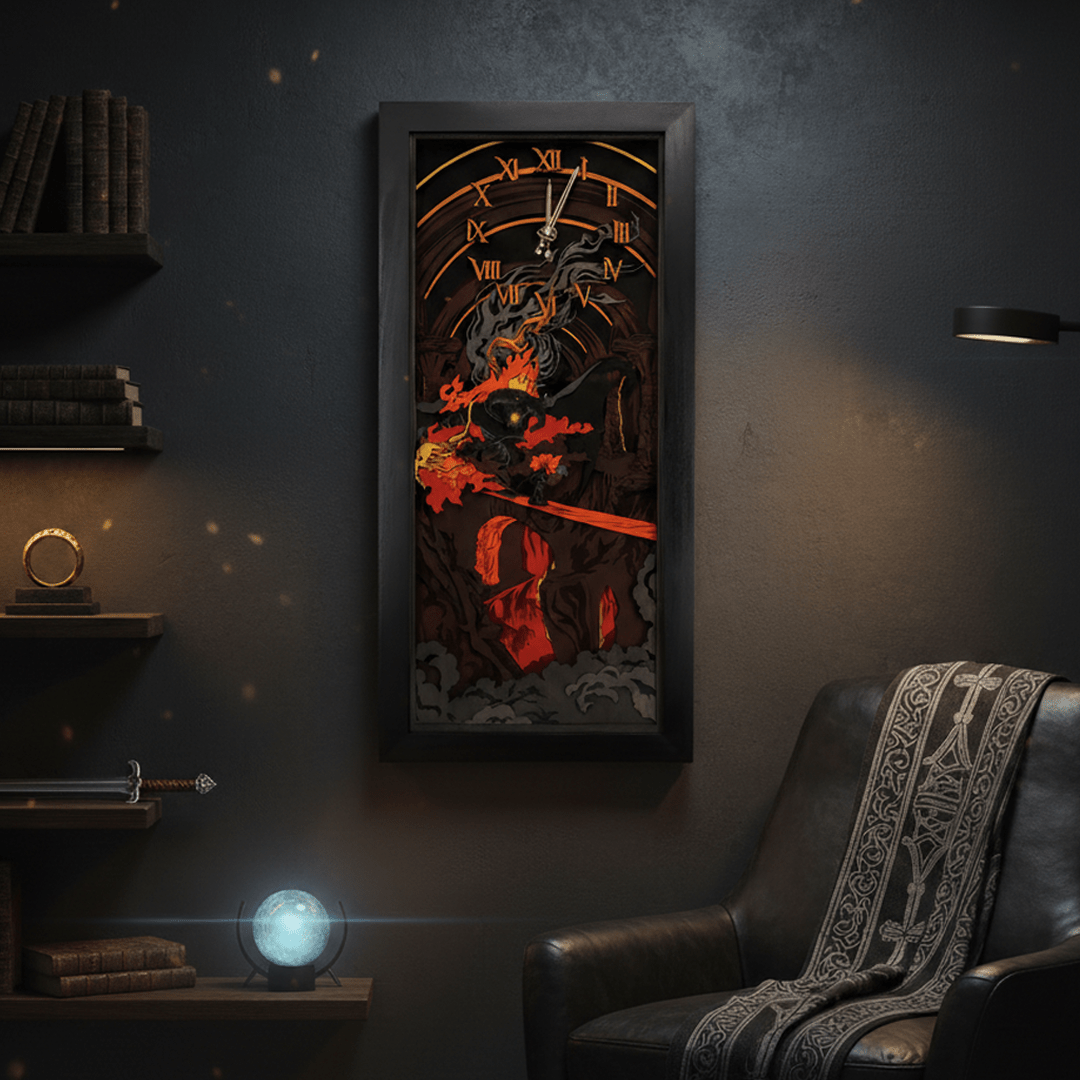 THE BALROG 3D WALL CLOCK - ZeWood