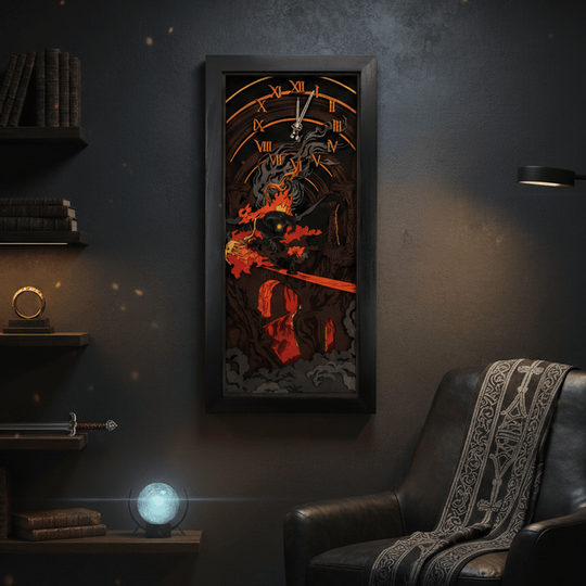 THE BALROG 3D WALL CLOCK - ZeWood