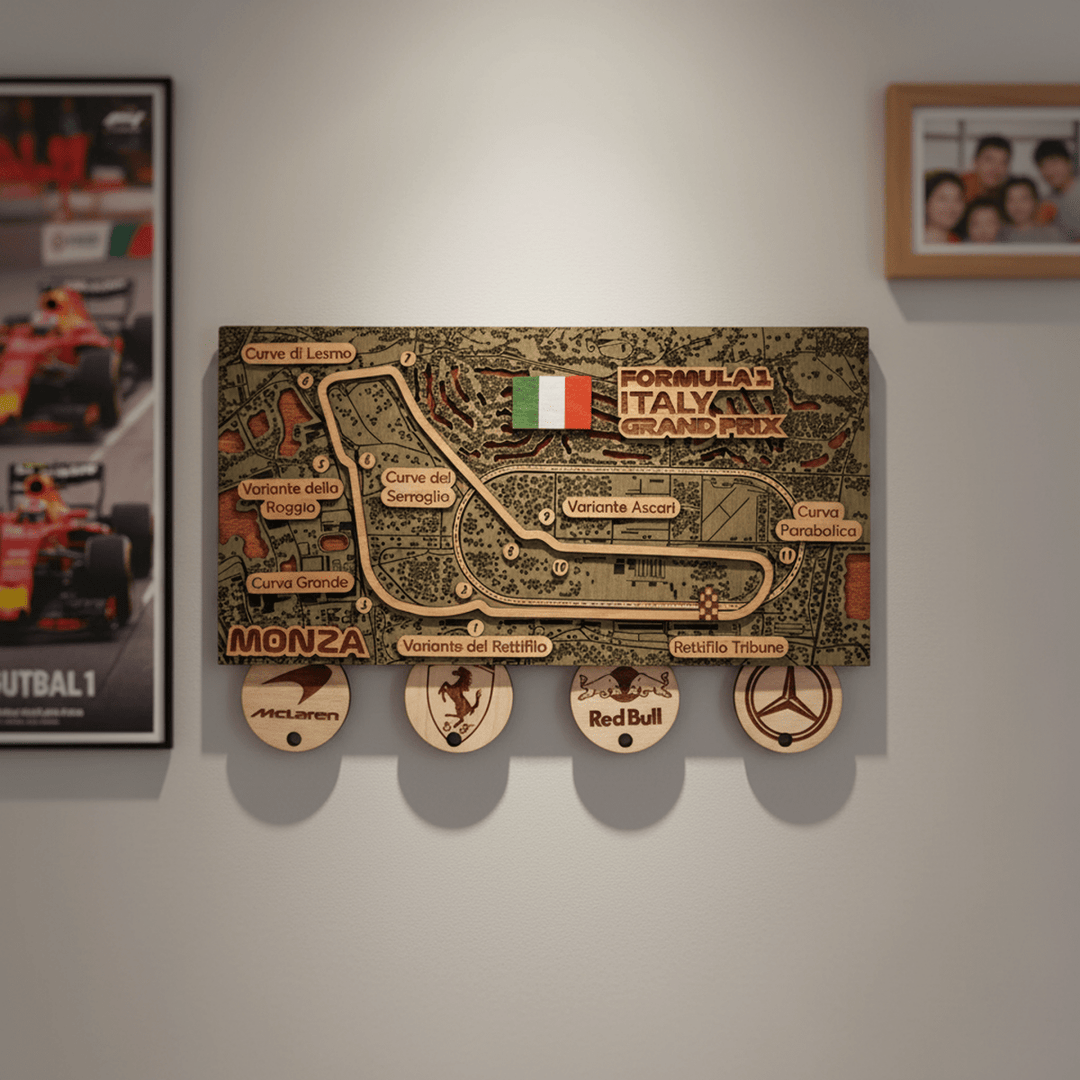 FORMULA 1 ITALY GRAND PRIX - MONZA CIRCUIT KEY HOLDER - ZeWood