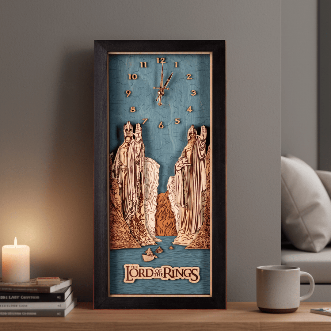 THE ARGONATH™ 3D WOOD WALL CLOCK - ZeWood