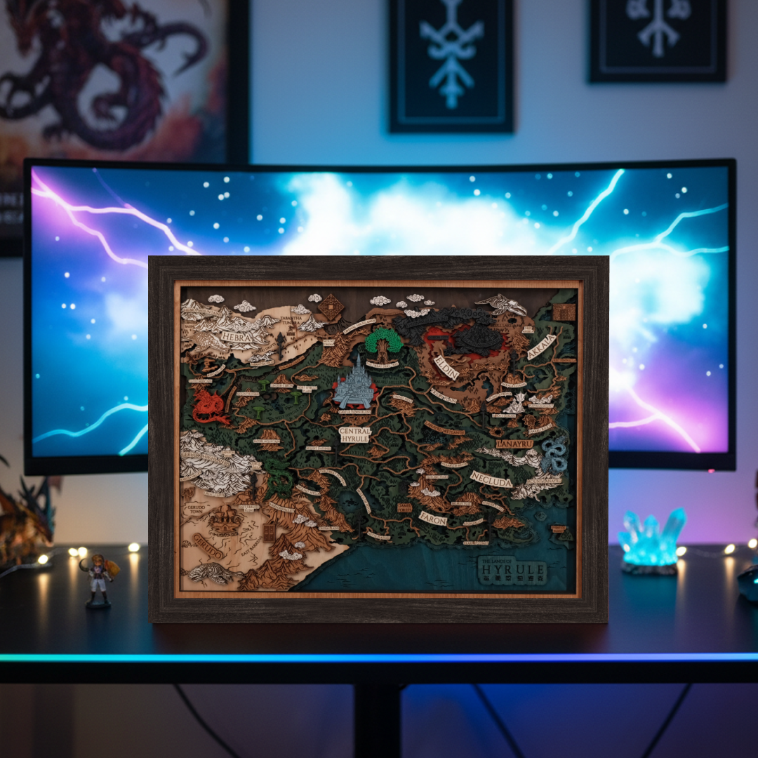 Highly detailed design showcasing iconic moments of your favorite game 