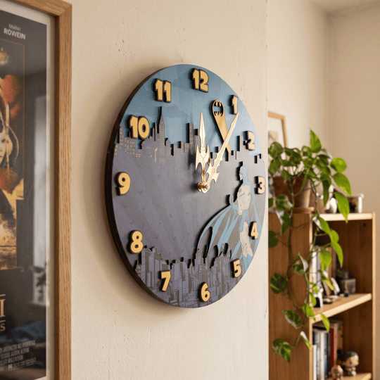 BATMAN™ GOTHAM SKYLINE 3D WALL CLOCK - ZeWood