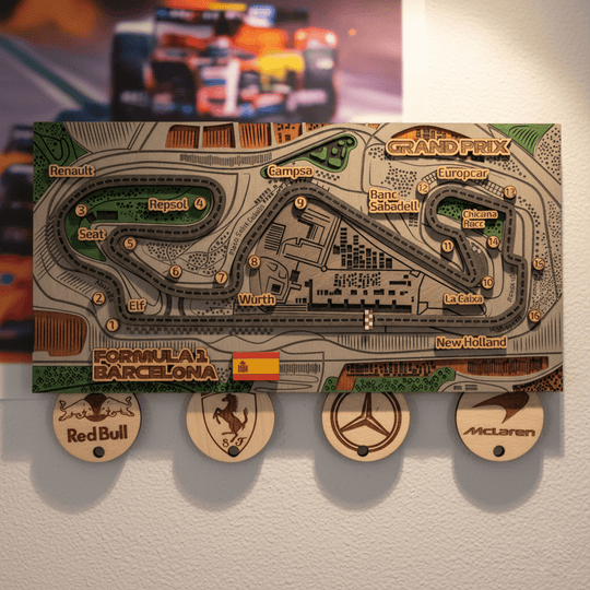 FORMULA 1 SPANISH GRAND PRIX KEY HOLDER - ZeWood