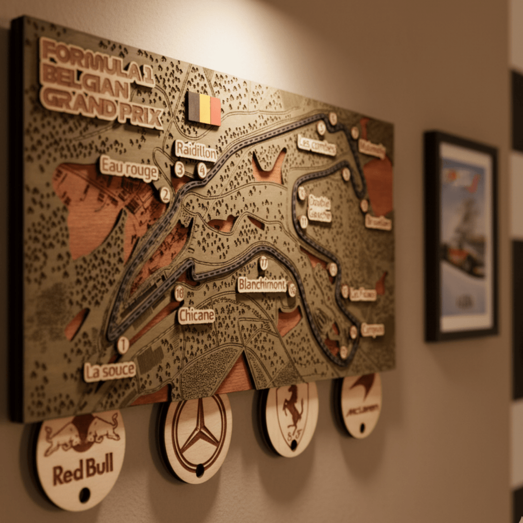 FORMULA 1 CIRCUIT KEY HOLDER - ZeWood