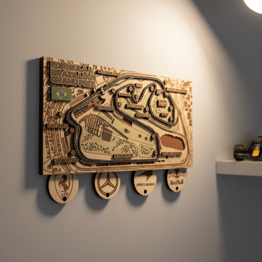 FORMULA 1 BRAZILIAN GRAND PRIX KEY HOLDER - ZeWood