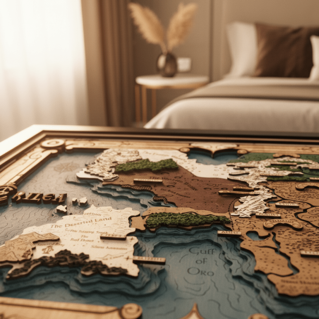 ERILEA 3D WOOD MAP - ZeWood