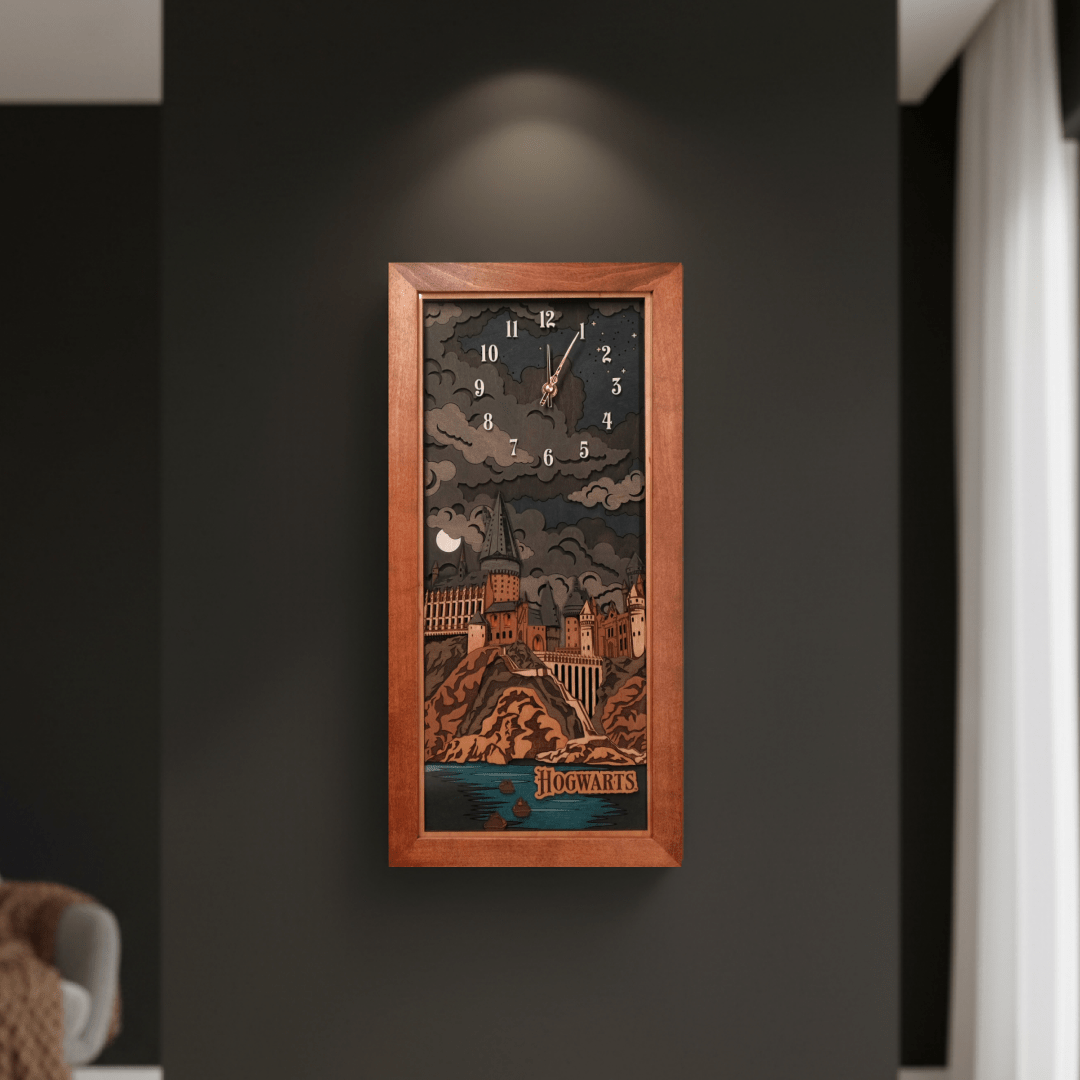 HOGWARTS™ CLOCK 2.0 - MIDNIGHT EDITION - ZeWood
