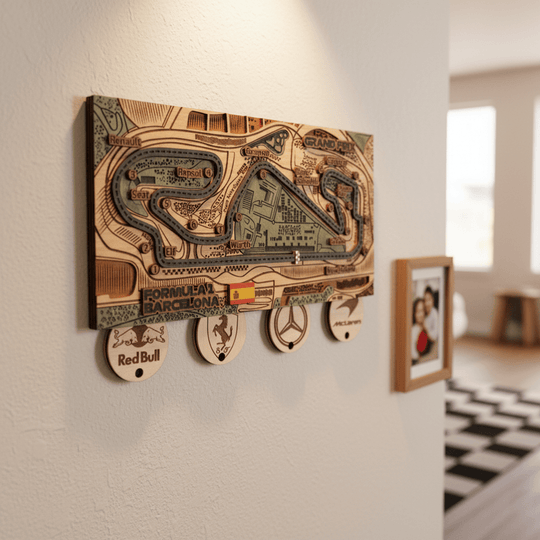 FORMULA 1 SPANISH GRAND PRIX KEY HOLDER - ZeWood