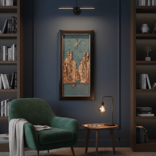 THE ARGONATH™ 3D WOOD WALL CLOCK - ZeWood