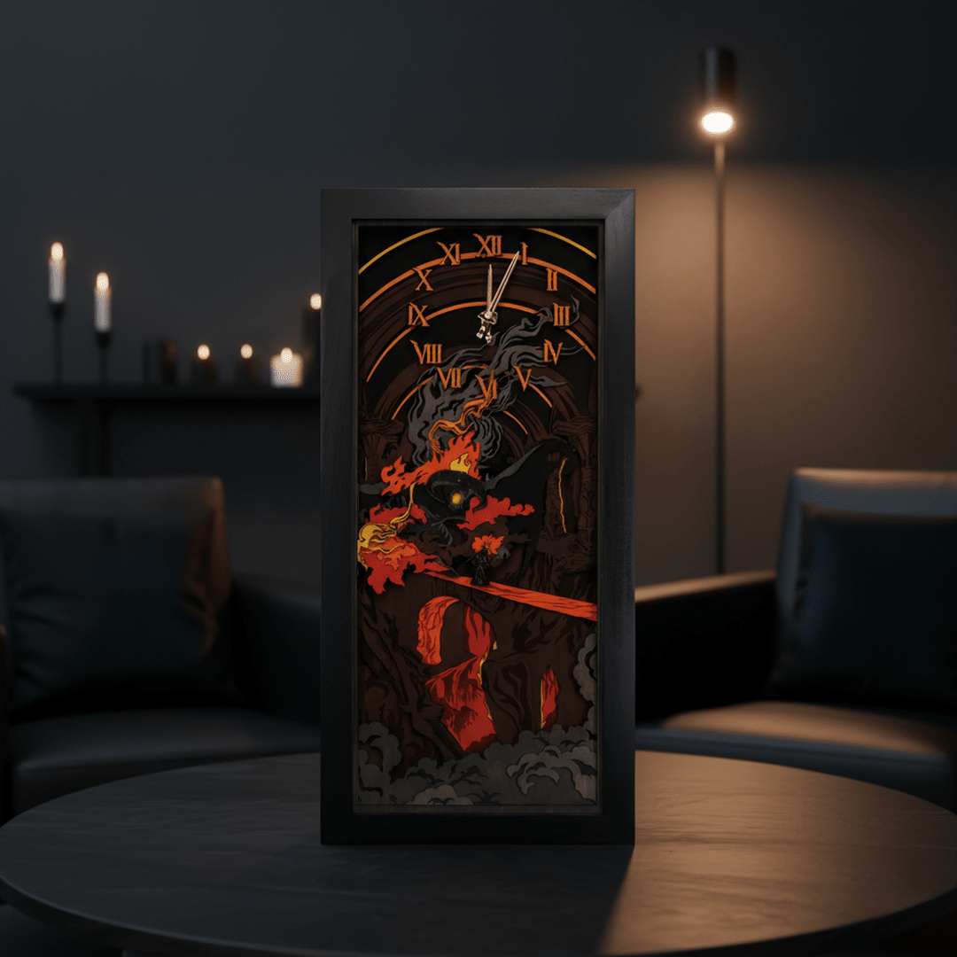 THE BALROG 3D WALL CLOCK - ZeWood