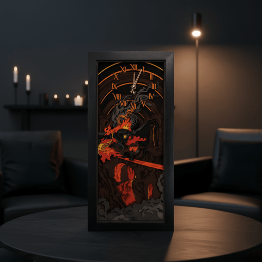 THE BALROG 3D WALL CLOCK - ZeWood