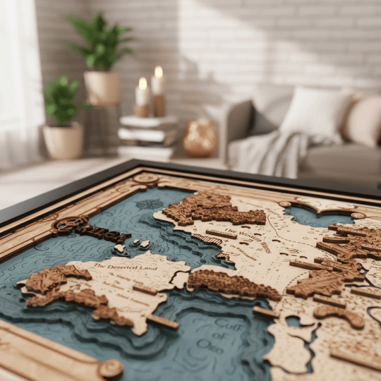 ERILEA 3D WOOD MAP - ZeWood