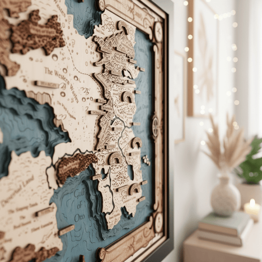 ERILEA 3D WOOD MAP - ZeWood