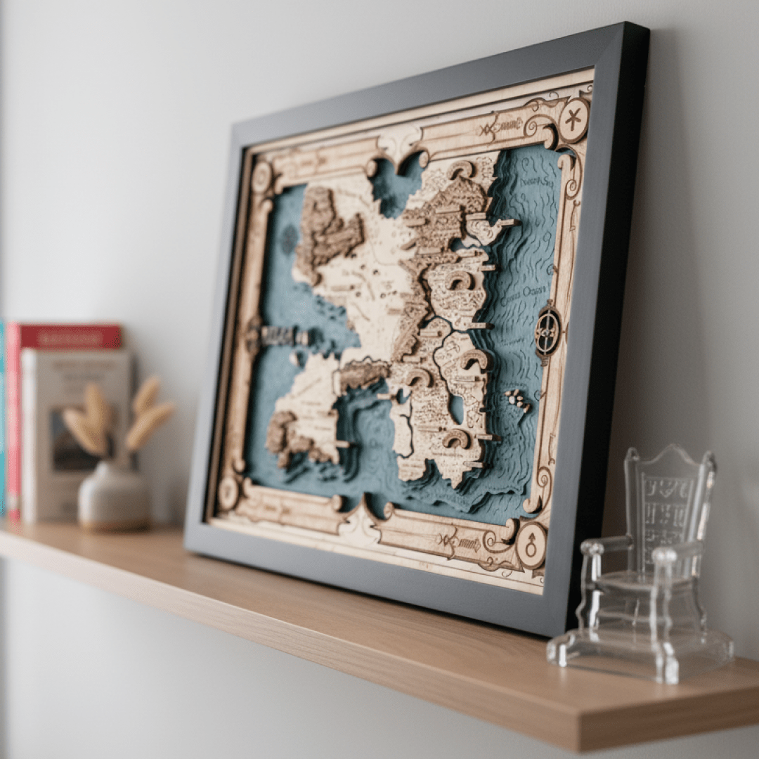 ERILEA 3D WOOD MAP - ZeWood