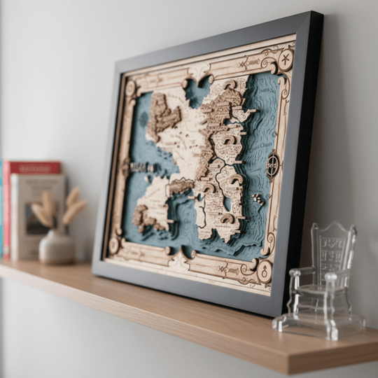 ERILEA 3D WOOD MAP - ZeWood