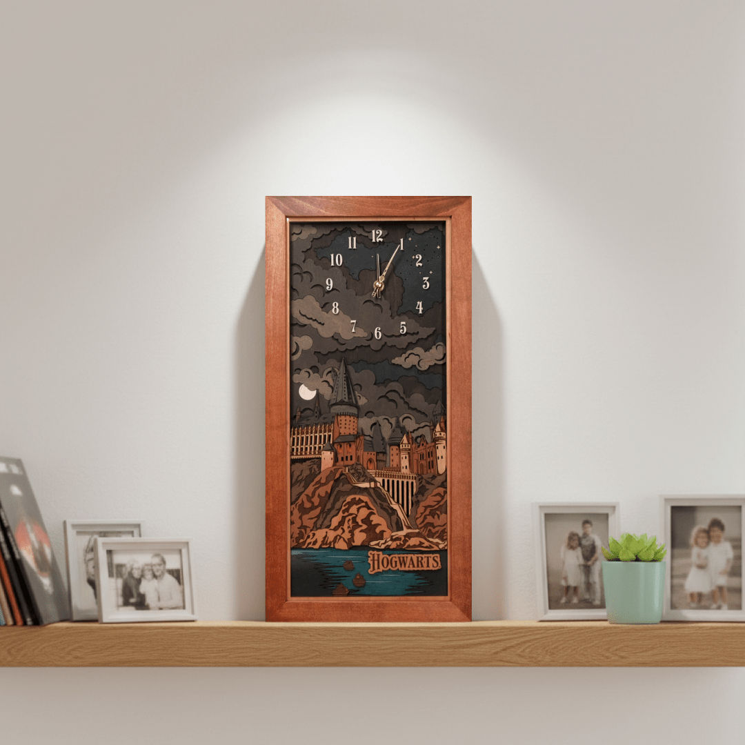 HOGWARTS™ CLOCK 2.0 - MIDNIGHT EDITION - ZeWood