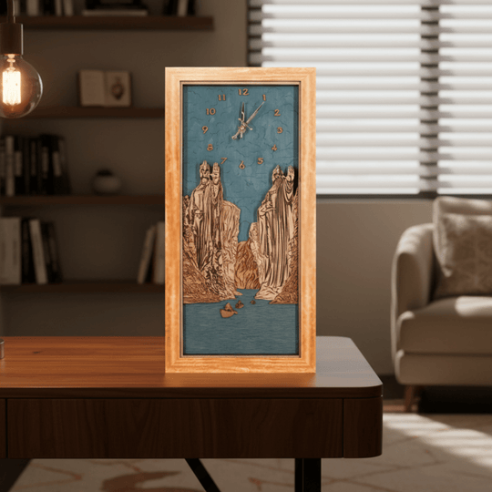 THE ARGONATH™ 3D WOOD WALL CLOCK - ZeWood