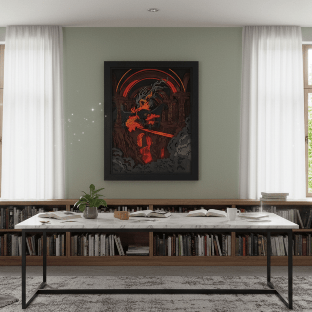 LOTR 3D wooden poster for collectors

