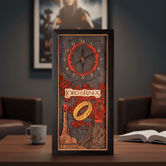 THE LORD OF THE RINGS™ 3D WOOD WALL CLOCK - ZeWood