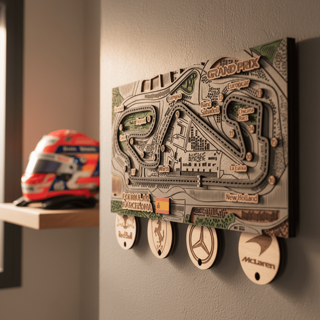 FORMULA 1 SPANISH GRAND PRIX KEY HOLDER - ZeWood