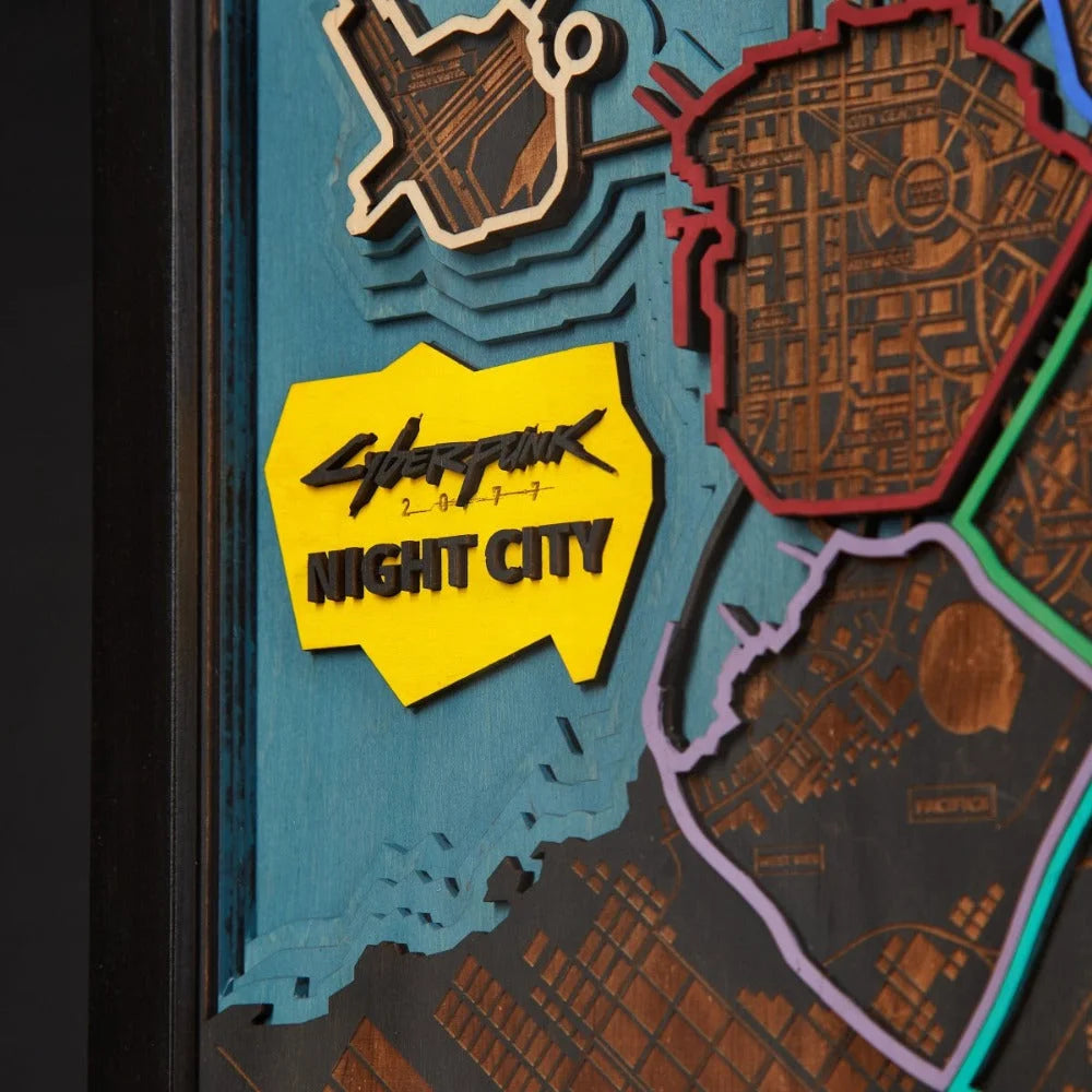 NIGHT CITY 3D MAP ZeWood Inc.