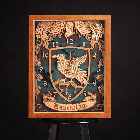 RAVENCLAW 3D WALL CLOCK - ZeWood