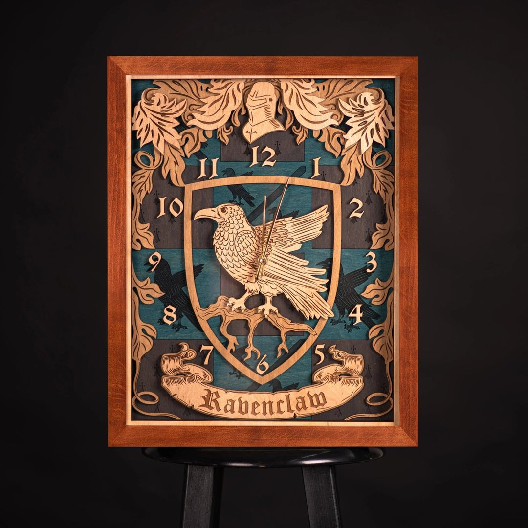 RAVENCLAW 3D WALL CLOCK - ZeWood