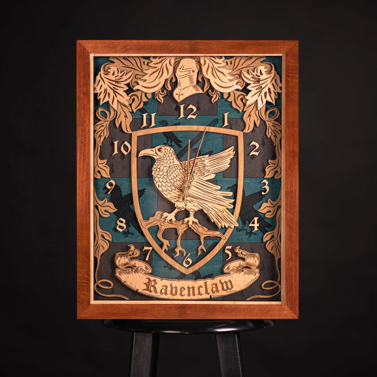 RAVENCLAW 3D WALL CLOCK ZeWood Inc.