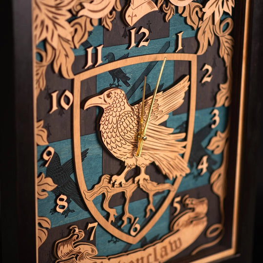 RAVENCLAW 3D WALL CLOCK - ZeWood