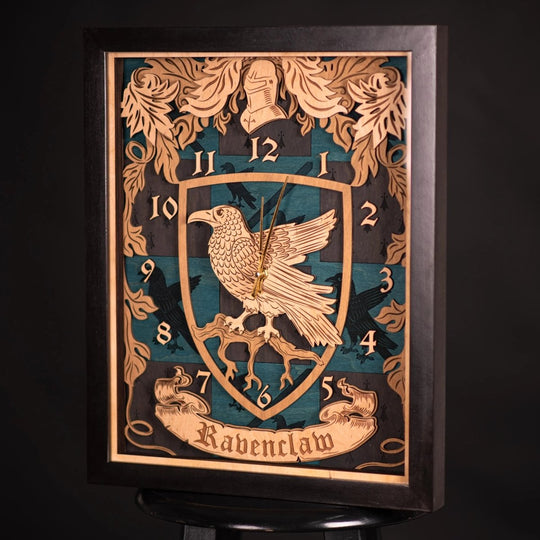 RAVENCLAW 3D WALL CLOCK - ZeWood