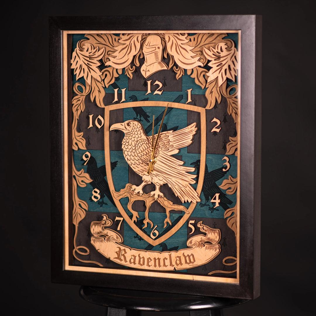 RAVENCLAW 3D WALL CLOCK ZeWood Inc.