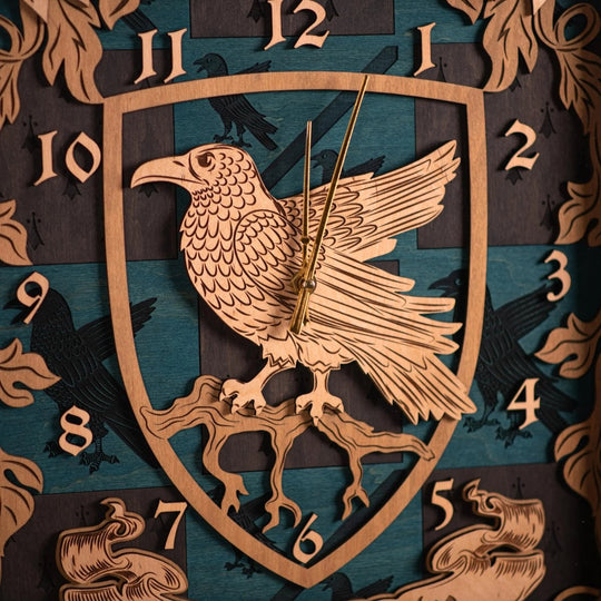 RAVENCLAW 3D WALL CLOCK - ZeWood