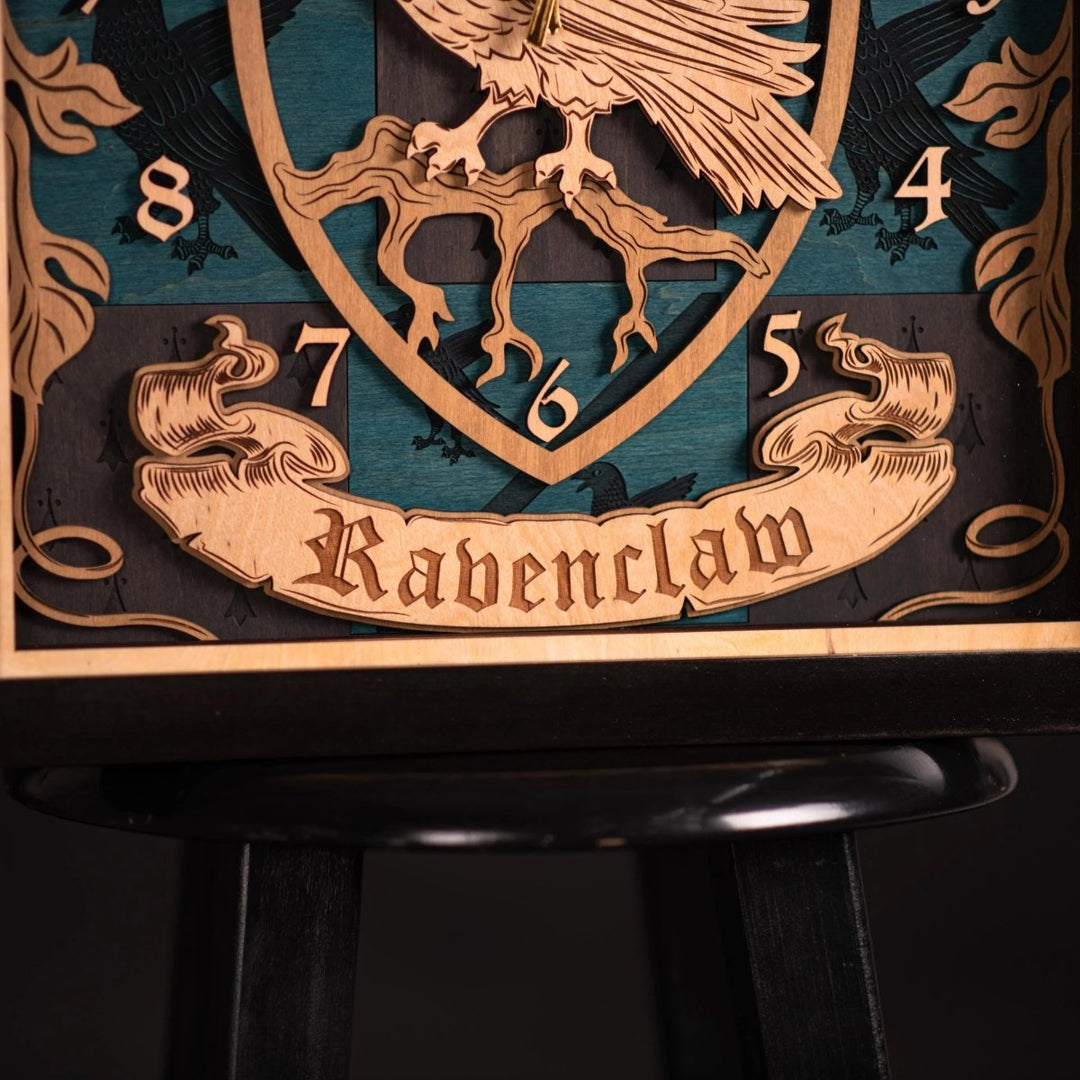 RAVENCLAW 3D WALL CLOCK - ZeWood