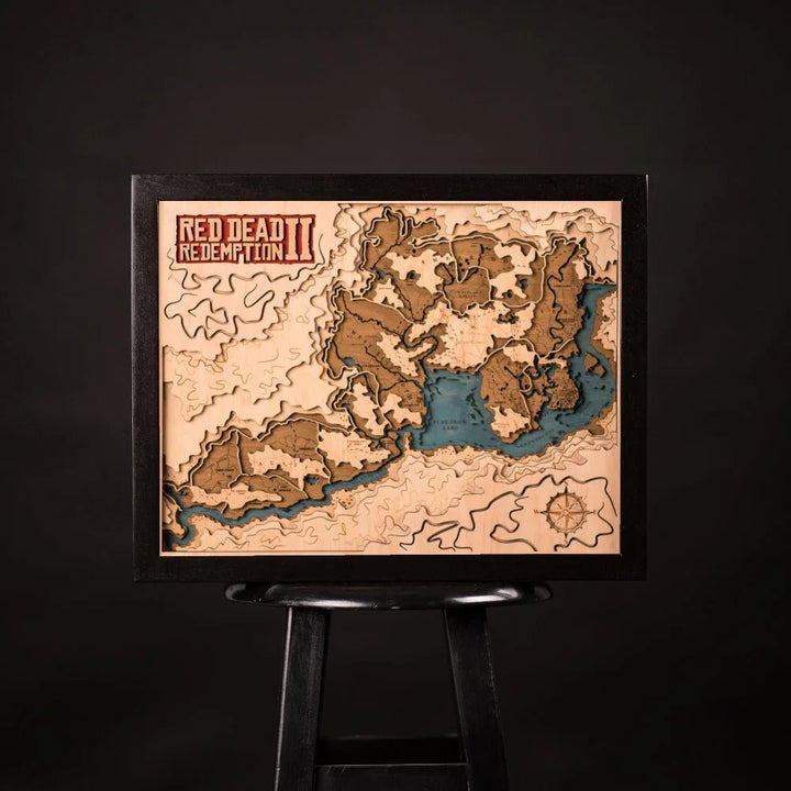 RDR 3D WOOD MAP