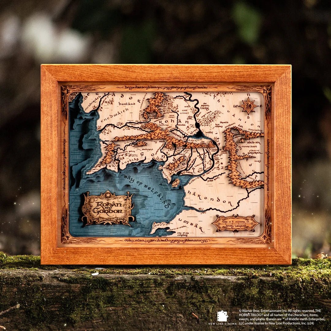 ROHAN AND GONDOR 3D WOOD MAP - ZeWood