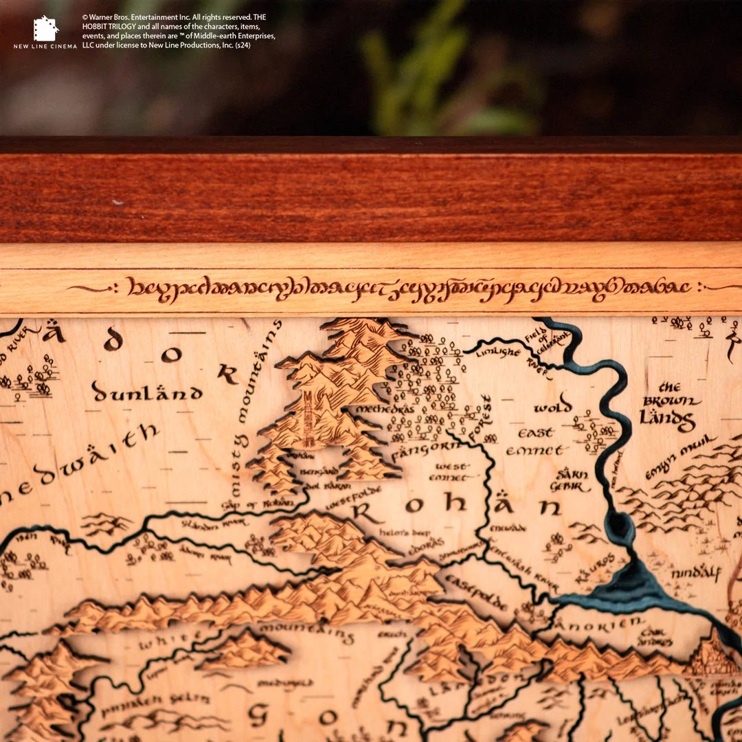 ROHAN AND GONDOR 3D WOOD MAP ZeWood Inc.