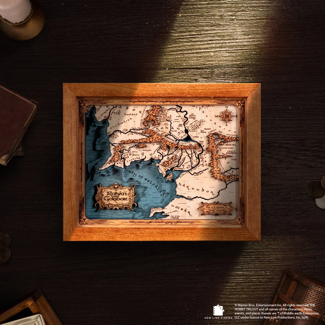 ROHAN AND GONDOR 3D WOOD MAP ZeWood Inc.