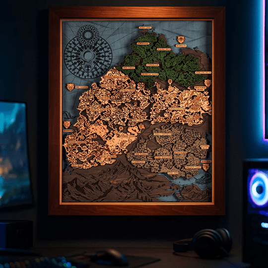 SANCTUARY 3D WOOD MAP - ZeWood