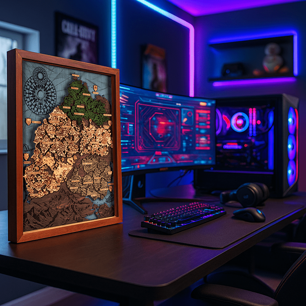 SANCTUARY 3D WOOD MAP - ZeWood