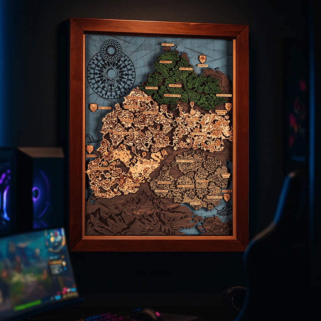 SANCTUARY 3D WOOD MAP - ZeWood